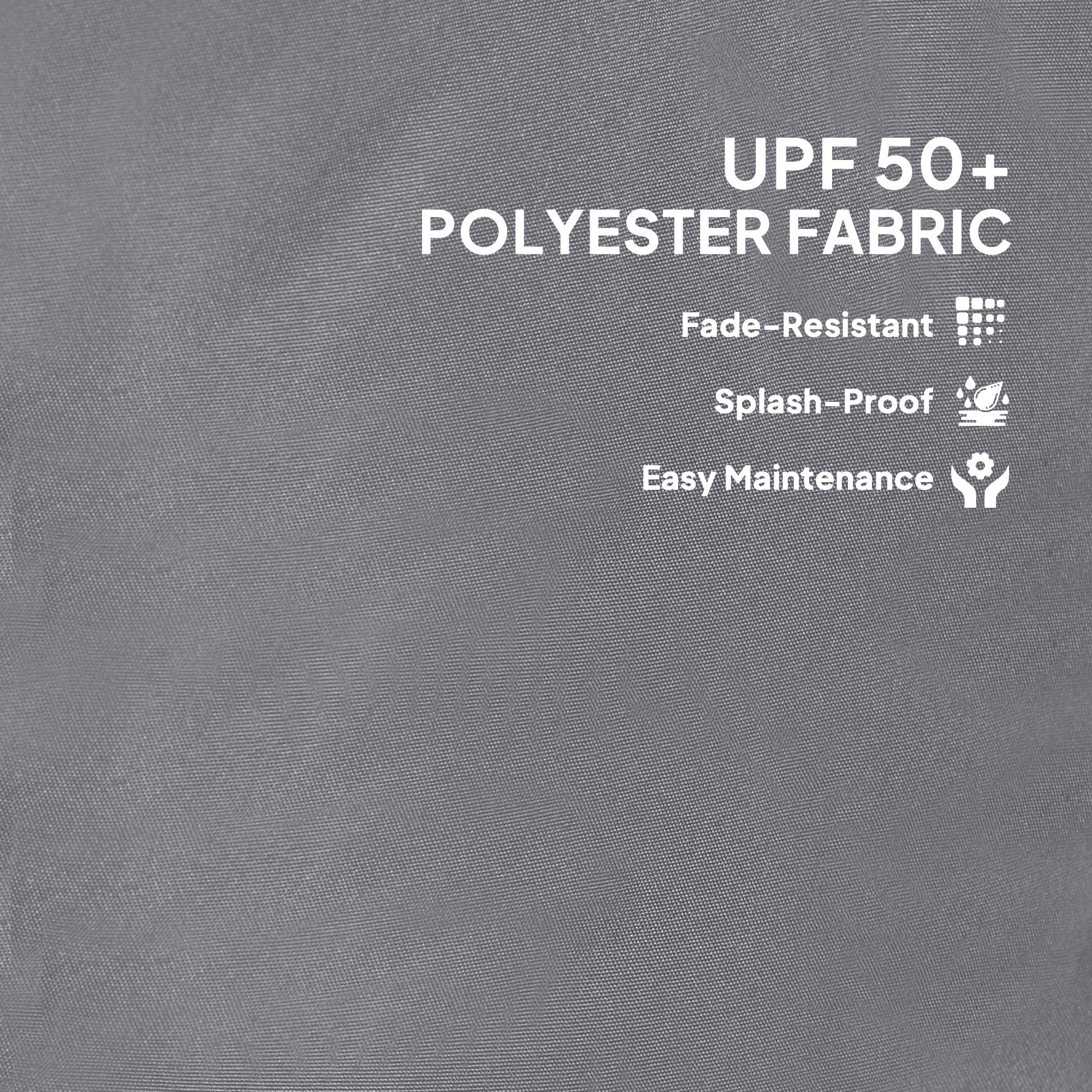 2-Piece Patio Chair Cushions with Ties, UPF50+ Seat Patio Cushions Set for Garden Furniture, Light Grey Patio Chair Cushions at Gallery Canada