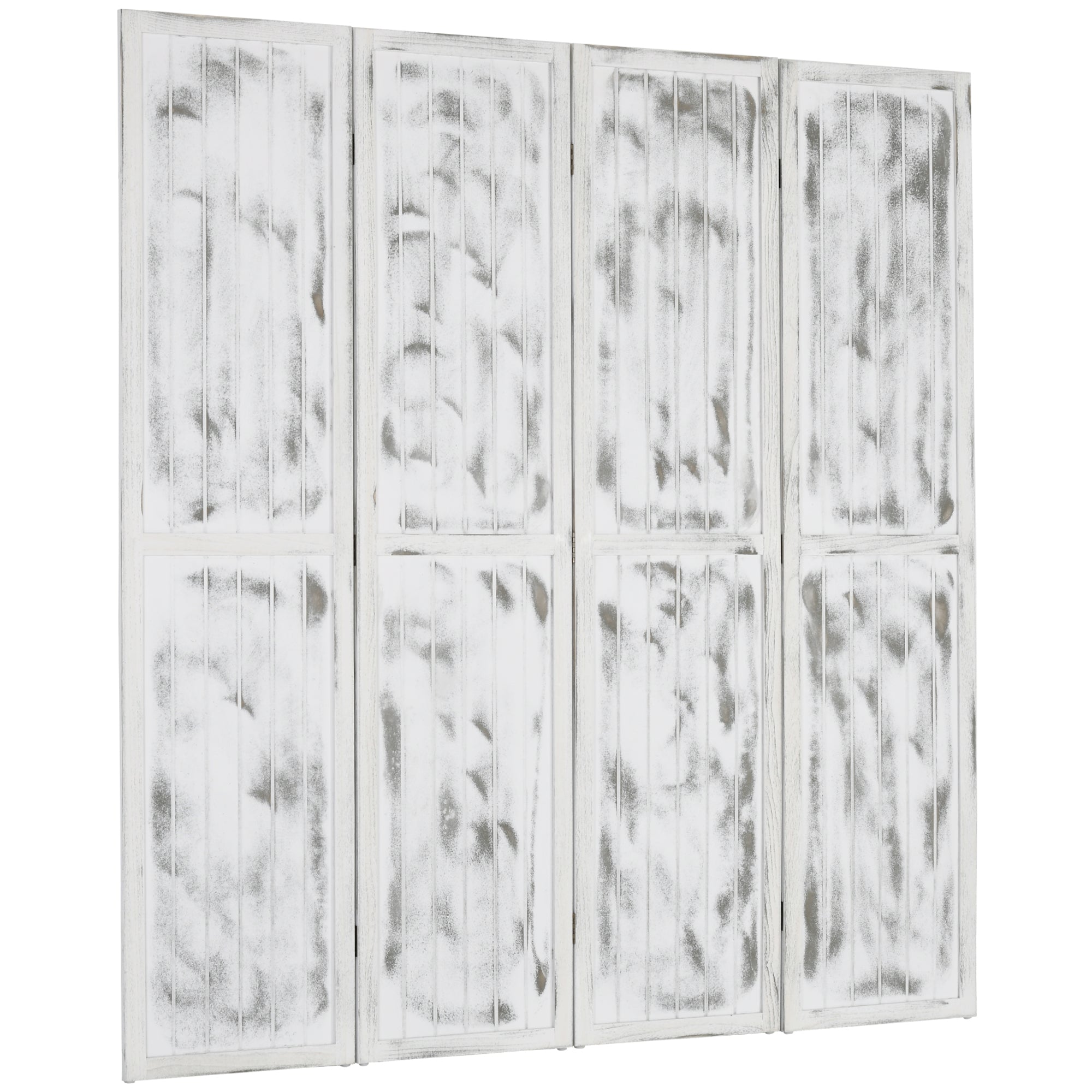 Screen Divider Room Divider Screen with Foldable Design for Indoor Bedroom Office 5.5' Rustic White Room Dividers White  at Gallery Canada