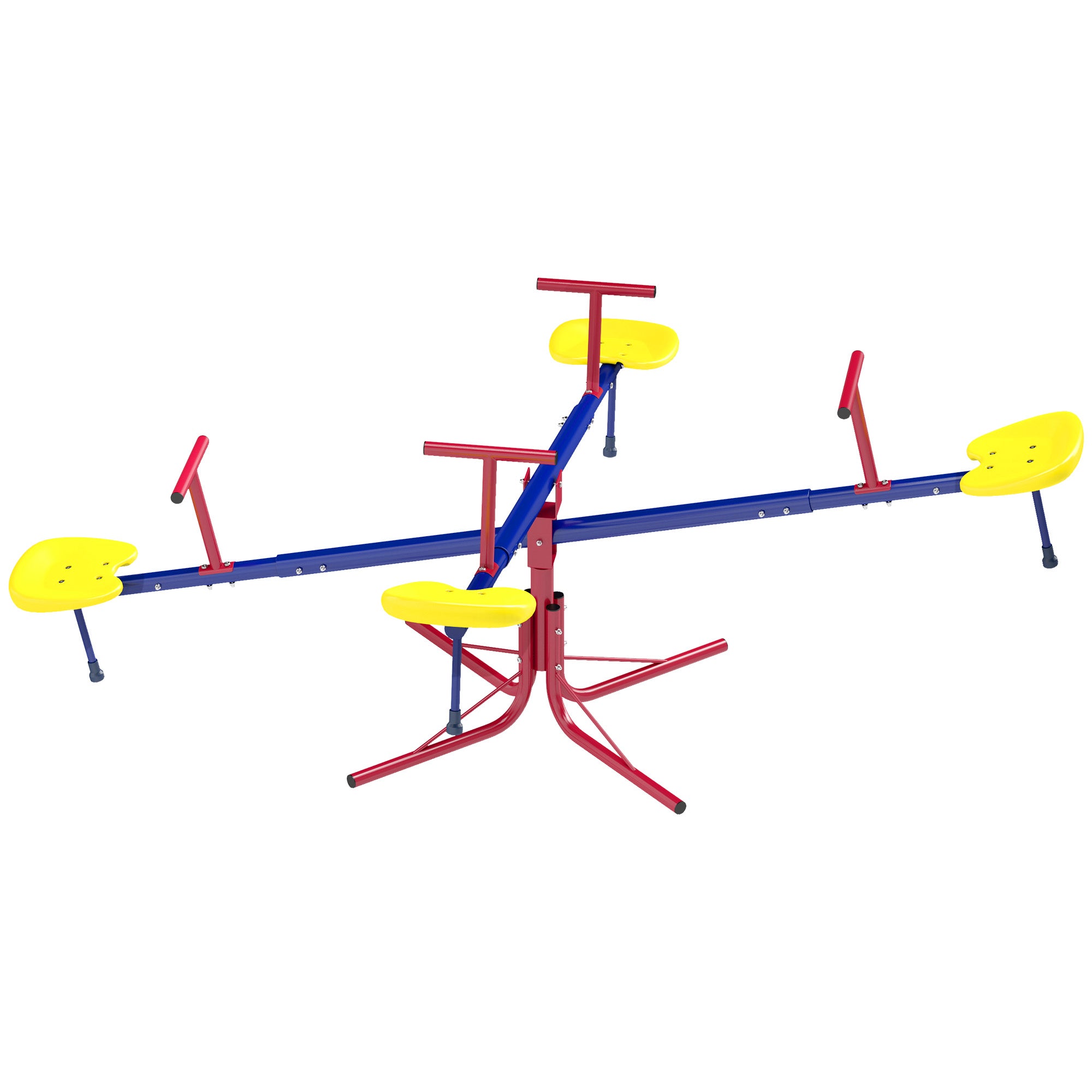 Kids Metal Seesaw Teeter Totter Children's Playground Equipment for Garden Outdoor Indoor Swing, 4 Seats Gym Sets & Swings at Gallery Canada