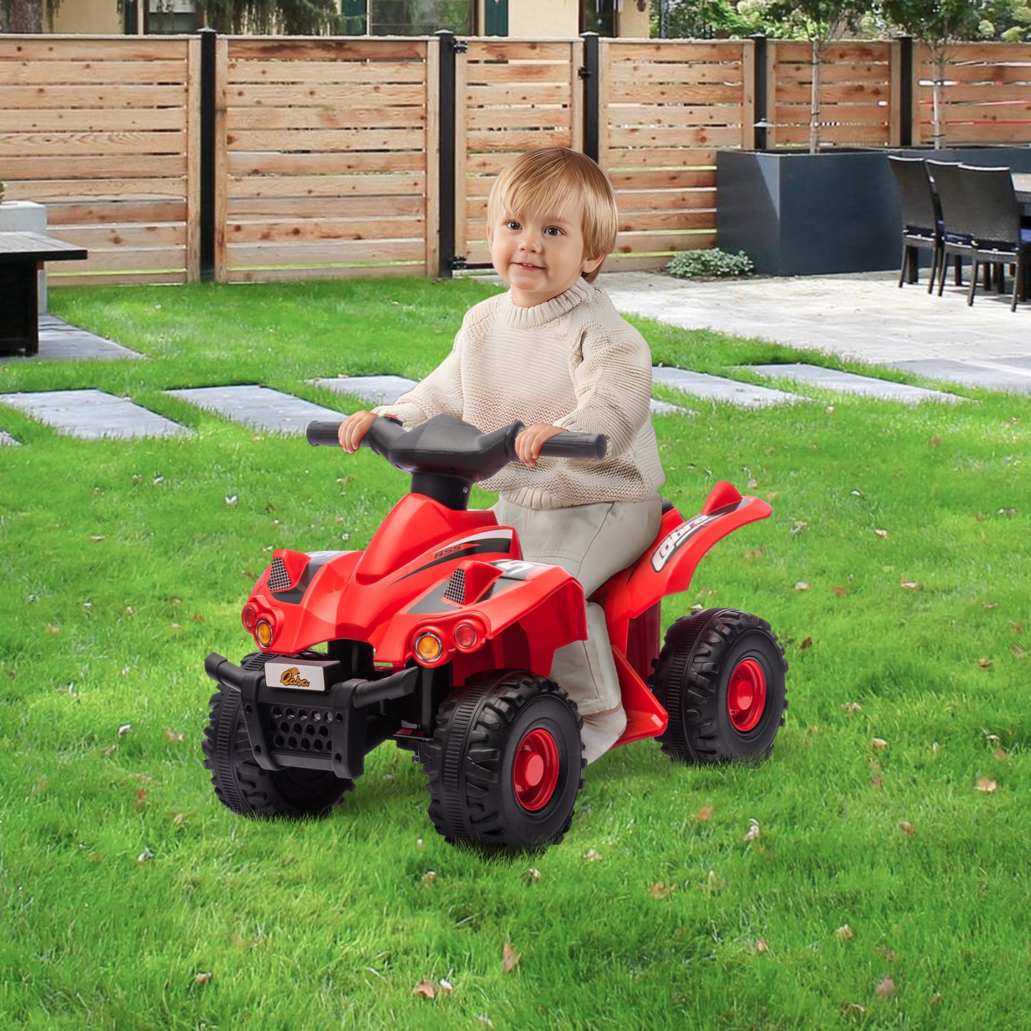 6V Kids ATV Quad w/ Music, Forward, for 2-6 Years, Red Electric Toy Cars   at Gallery Canada