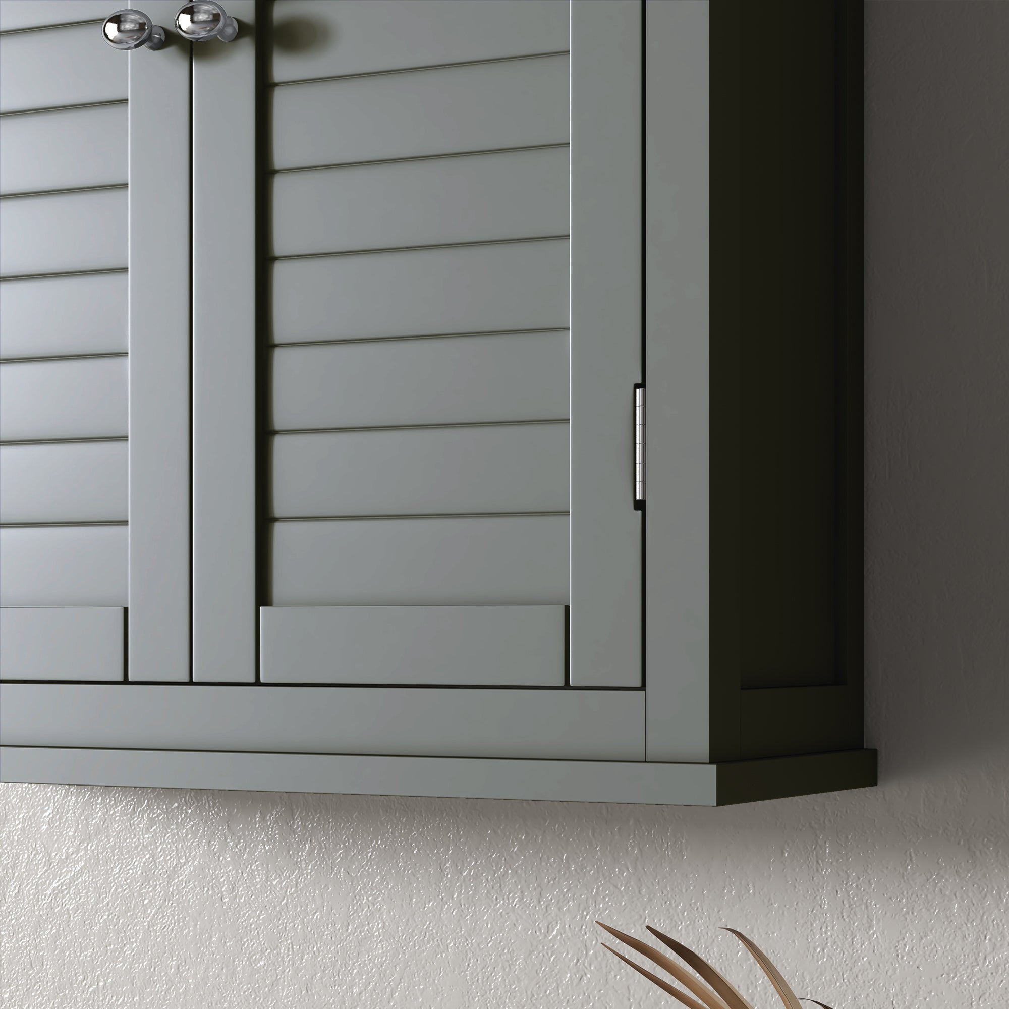 Over Toilet Storage Cabinet, Bathroom Wall Cabinet with Adjustable Shelf for Living Room and Entryway, Grey Wall Mounted Cabinets at Gallery Canada