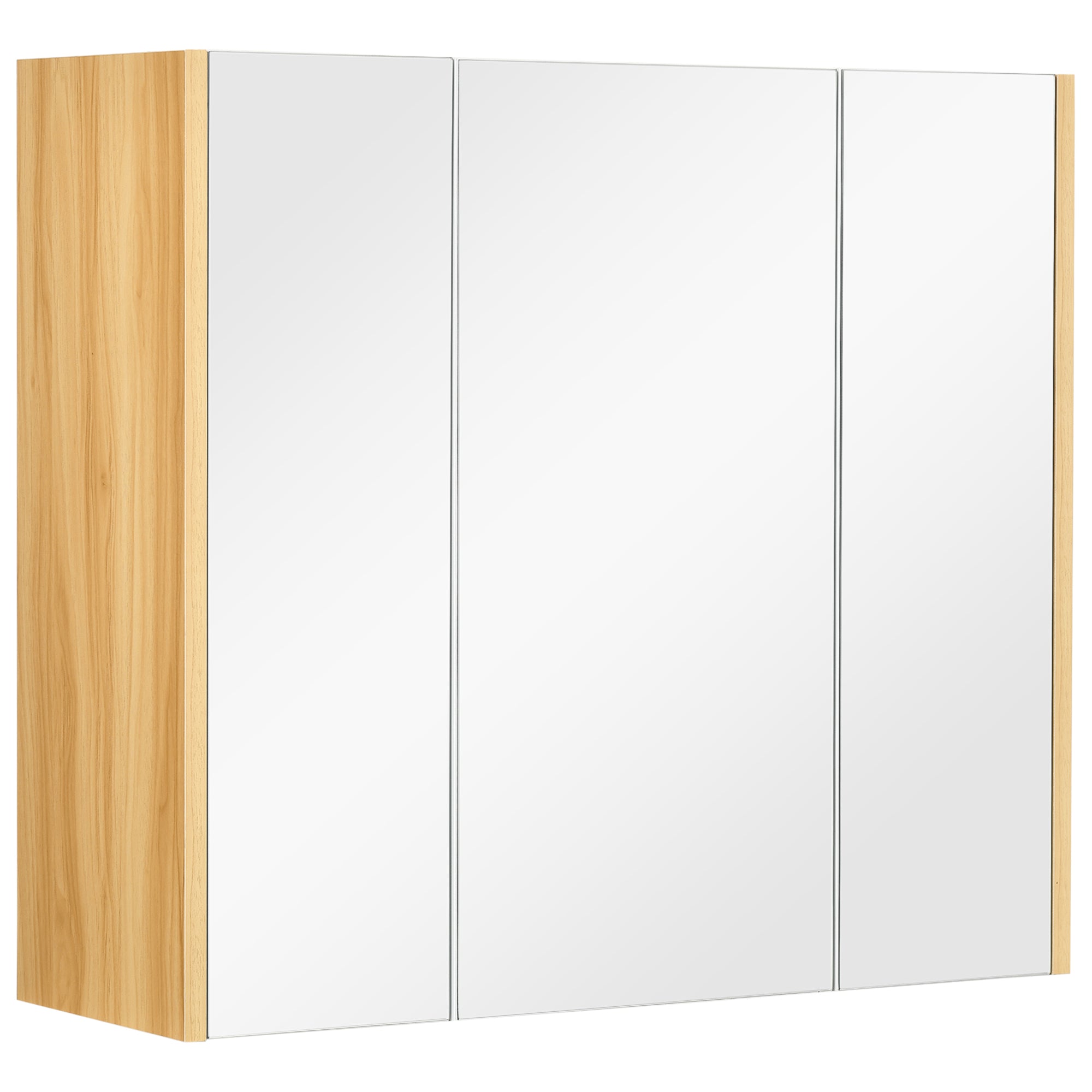 Wall Mounted Medicine Cabinet with Mirror Wall Mirror Cabinet with 3 Doors and Adjustable Storage Shelves White Mirror Medicine Cabinets at Gallery Canada