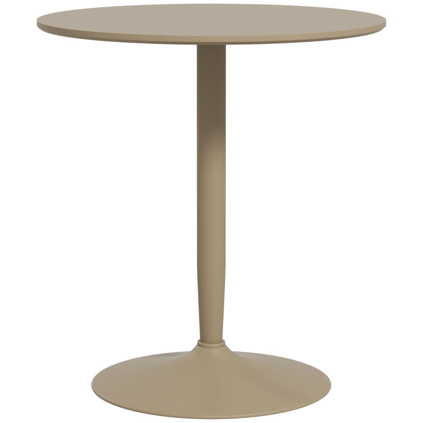 Modern Kitchen Table for 2, Round Dining Table with Steel Base for Living Room, Dining Room, Light Brown Dining Tables   at Gallery Canada