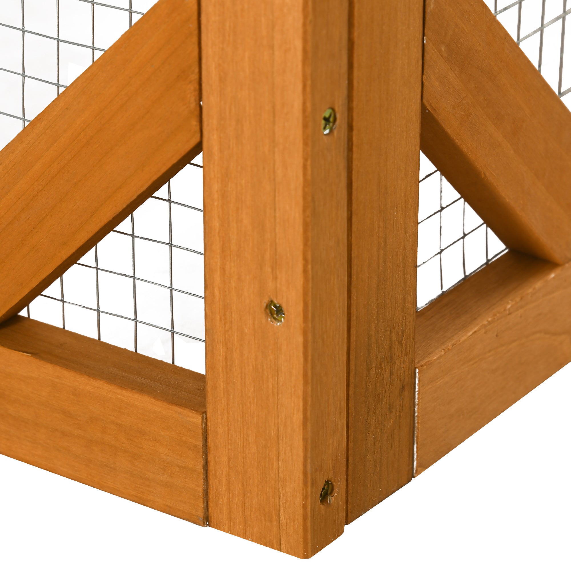 Cat Cage Indoor Catio Outdoor Cat Enclosure Pet House Small Animal Hutch for Rabbit, Kitten, Crate Kennel with Waterproof Roof, Multi-Level Platforms, Lock, Orange Outdoor Cat Enclosures at Gallery Canada