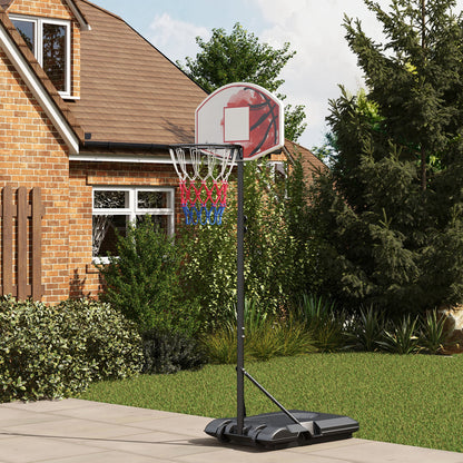 Outdoor Basketball Hoop, 6-7FT Adjustable Basketball Goal with 28.3" Backboard, Wheels and Fillable Base Basketball Multi Colour  at Gallery Canada