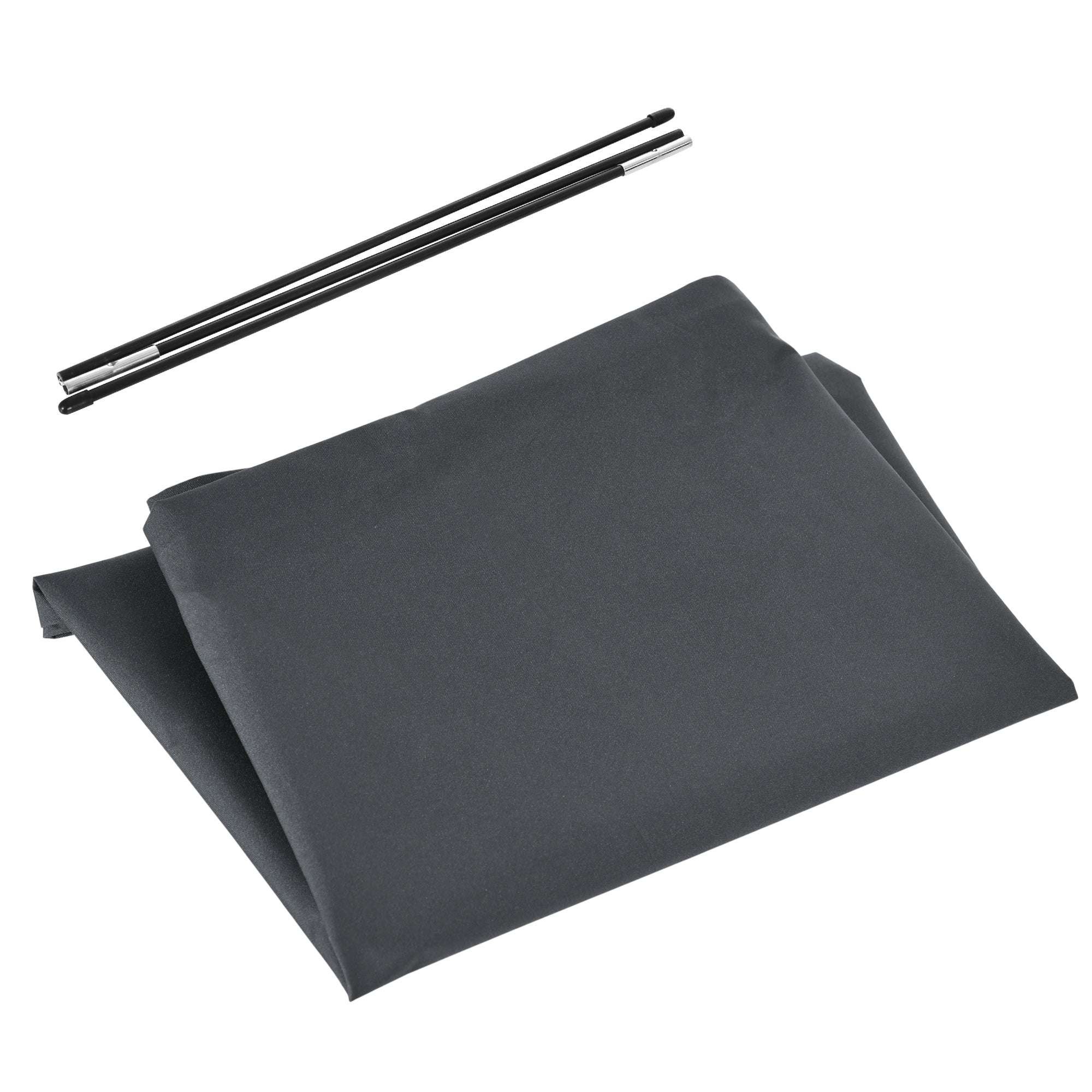 Waterproof Patio Umbrella Cover, 300D Banana Parasol Protector with Zipper for Outdoor Garden, Patio, Dark Grey Umbrella Covers Dark Grey at Gallery Canada
