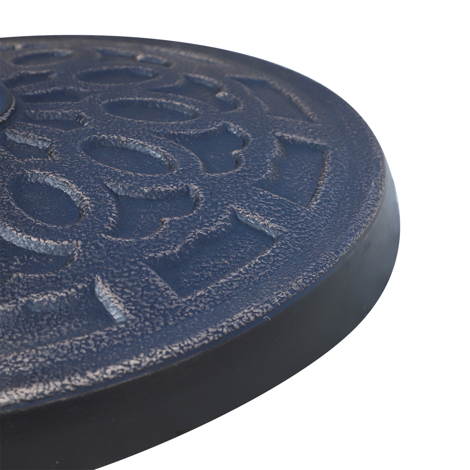 26 lbs Resin Umbrella Base Stand Round Market Parasol Holder with Beautiful Decorative Pattern, for Φ1.5