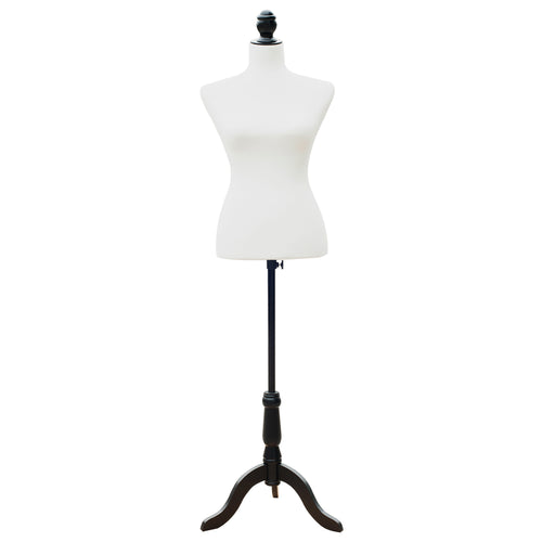 Female Mannequin Dress Form Torso Dressmaker Stand Display (White)