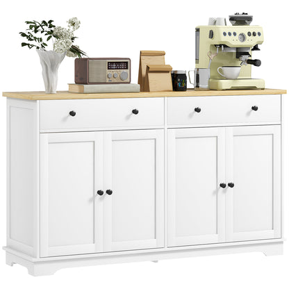 Modern Sideboard, Buffet Cabinet with Storage Drawers, Adjustable Shelves for Living Room, Dining Room, Entryway, White Storage Cabinets   at Gallery Canada