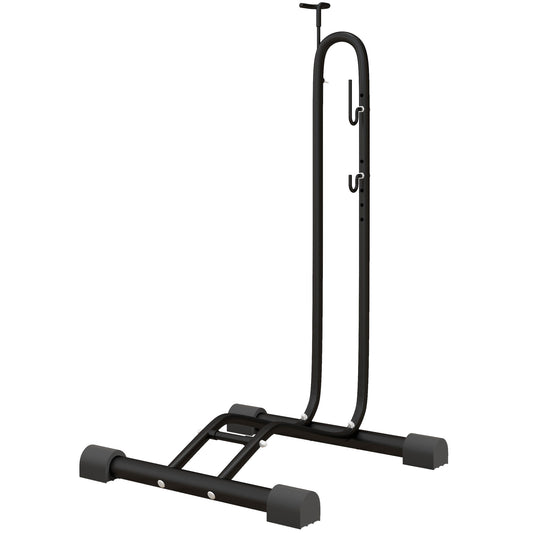 Vertical & Horizontal Bike Rack Bicycle Storage Stand with Adjustable Hooks, Fits 6"-28" and 700c Bikes Bike Parking Stands   at Gallery Canada