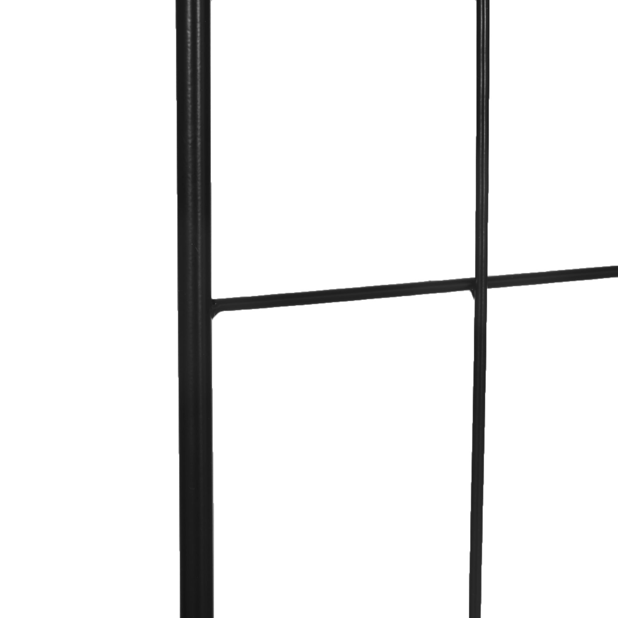 Metal Garden Trellis Pack of 2 for Climbing Plants, Arched Grid Trellis Panels, 20