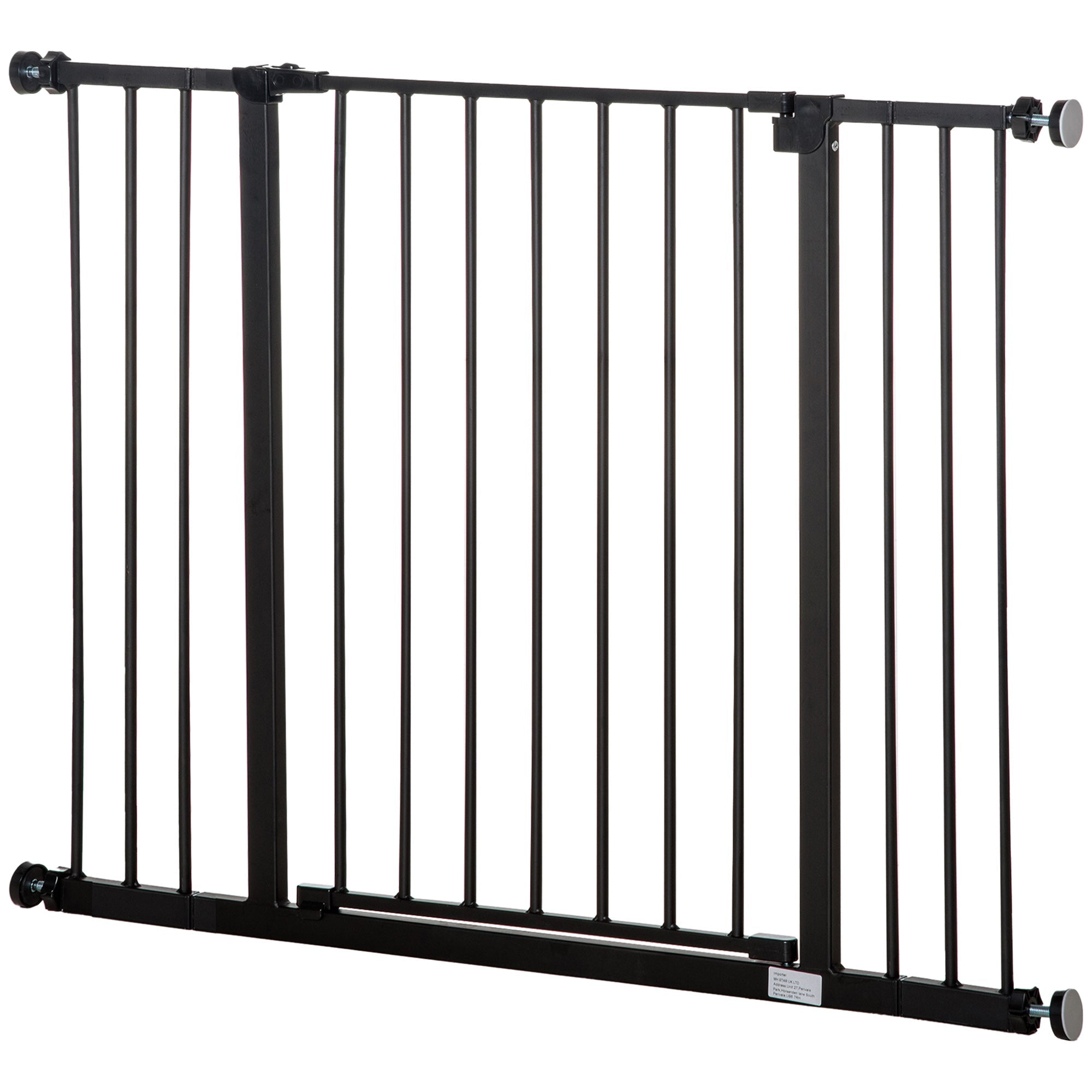 Pressure Fit Dog Gate Pet Barrier for stairs doorway, 29.9''- 42.1'' Width Black Houses, Kennels & Pens Black at Gallery Canada