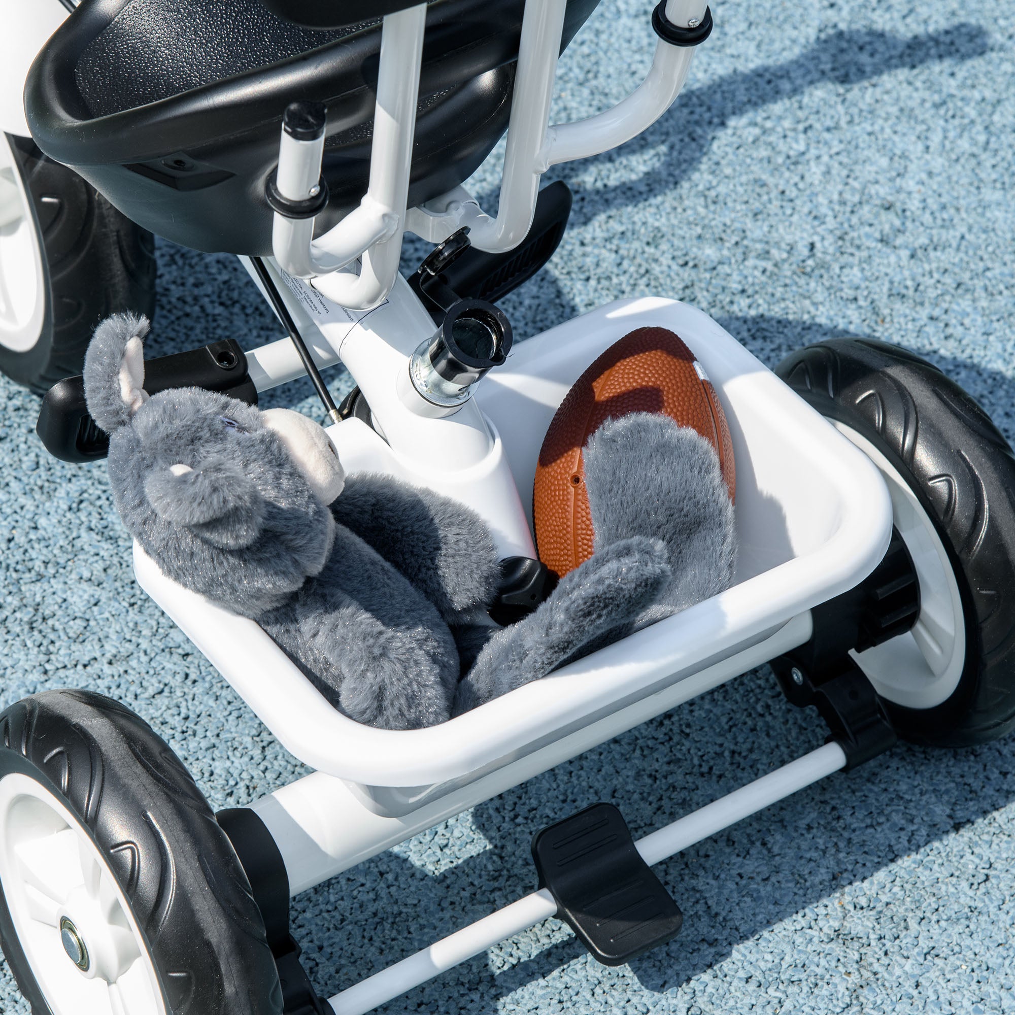 6 in 1 Kids Tricycle with Removable Handlebar and Canopy, Blue Tricycles for Kids at Gallery Canada