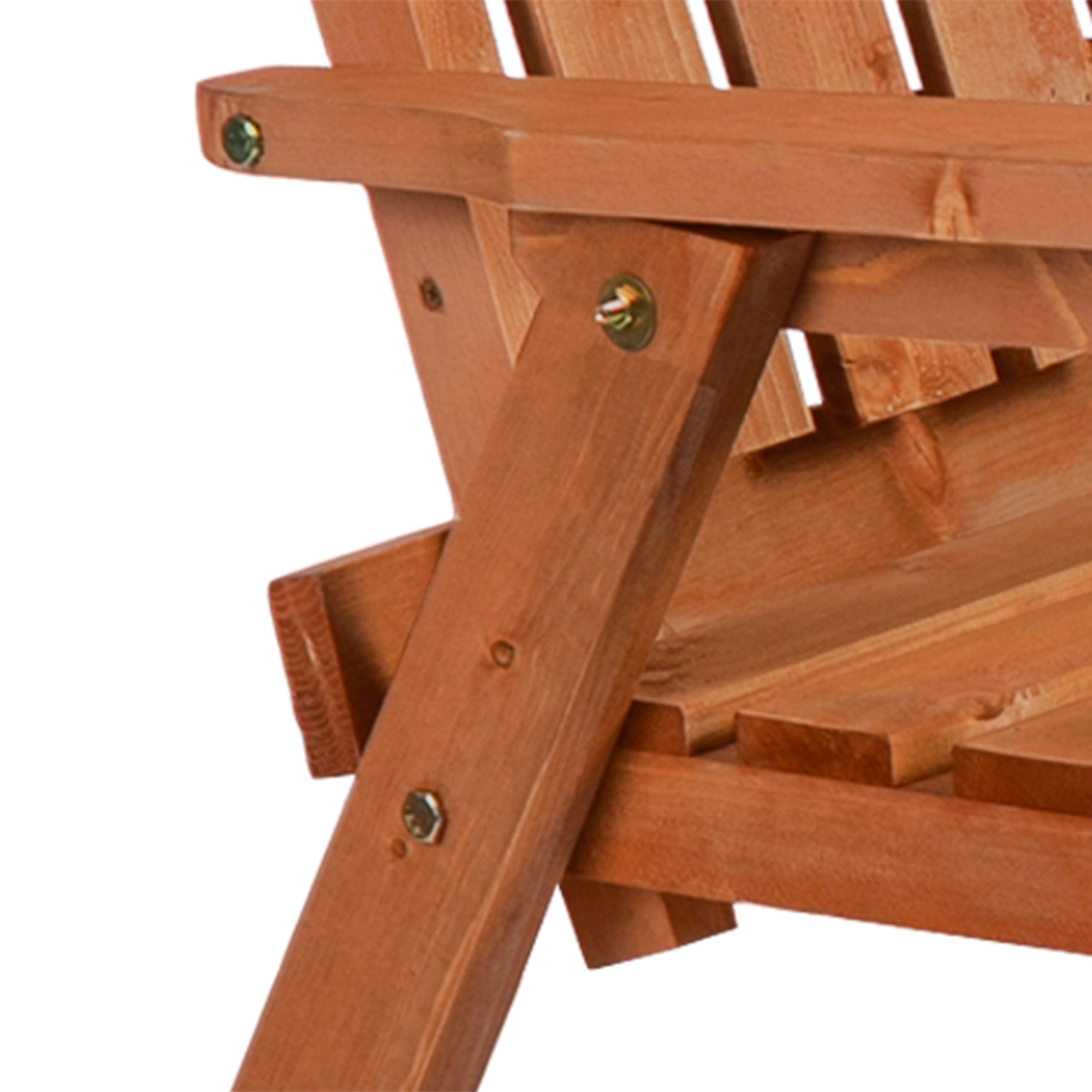 Garden Bench for 2 Persons with Middle Table and Umbrella Hole, 2-Seater Outdoor Wooden Bench with Slat Design, Orange Outdoor Benches at Gallery Canada