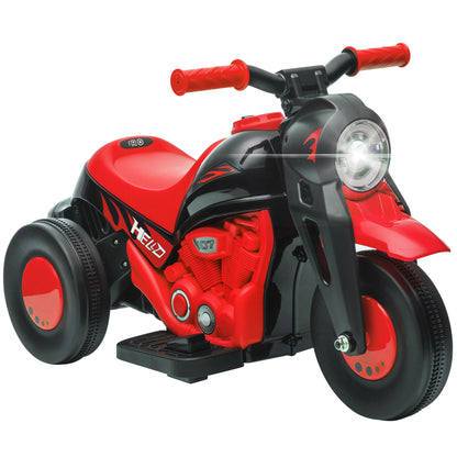 Electric Motorcycle for Kids, 6V Ride on Bubble Car with LED Headlight, Music, Pedal, for 2-5 Years Black Electric Motorcycles   at Gallery Canada