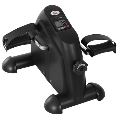 Portable Mini Pedal Exercise Bike Indoor Cycle Fitness Arm Leg w/ LCD Display, Black Exercise & Stationary Bikes Black  at Gallery Canada