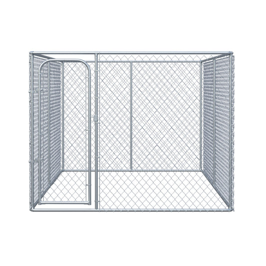 99 Sq. Ft. Dog Playpen Outdoor with Galvanized Steel Frame, for Small and Medium Dogs, 13.1' x 7.5' x 6' Houses, Kennels & Pens Silver  at Gallery Canada