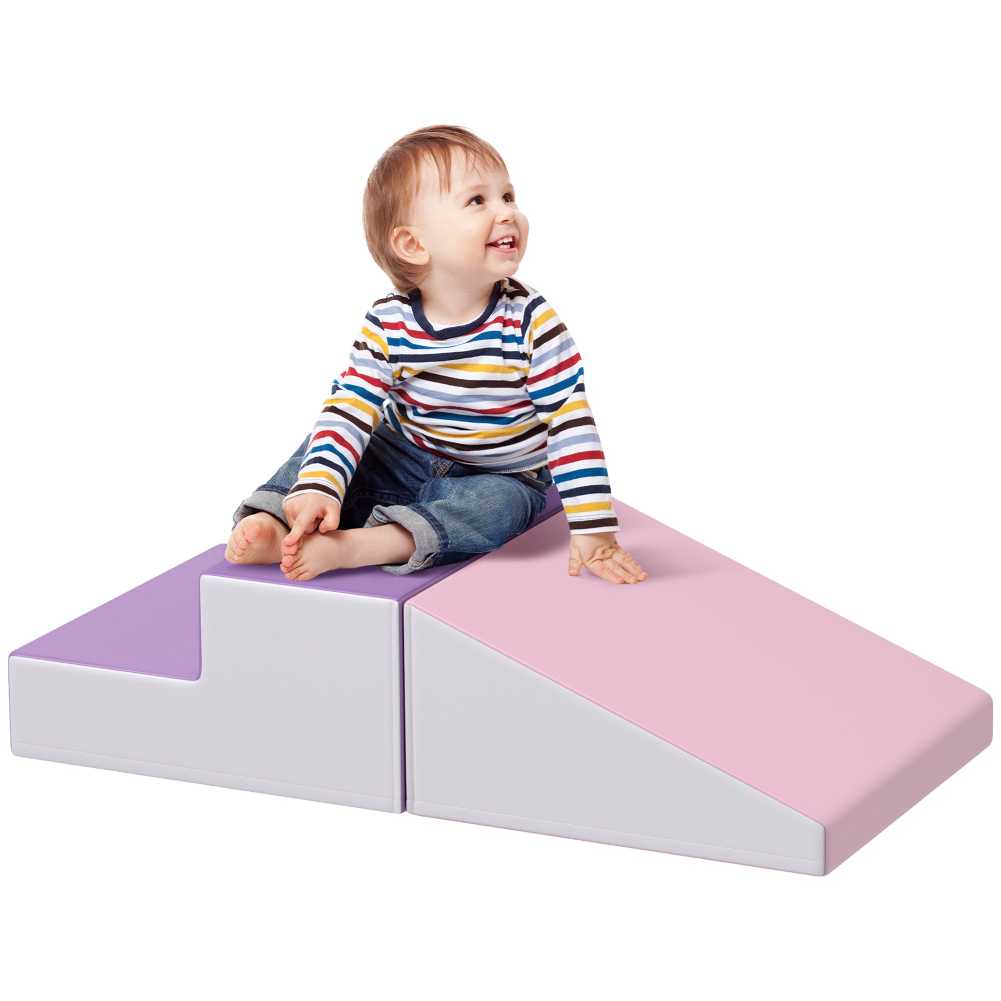 2-Piece Climb and Crawl Activity Soft Play Set, for Toddler Preschooler Babies Indoor, Purple Baby Gym & Playmats at Gallery Canada
