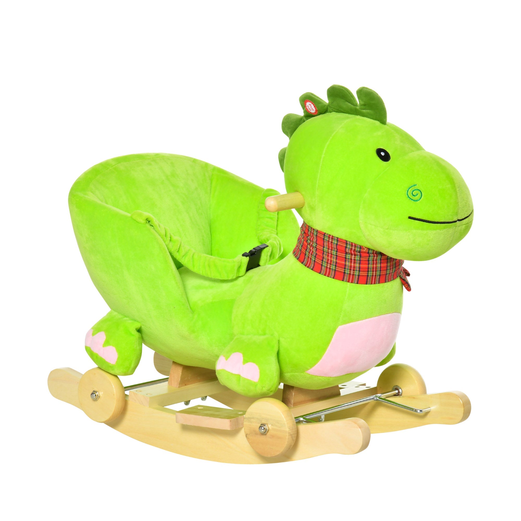 baby rocking horse Kids Interactive 2-in-1 Plush Ride-On Stroller Rocking Dinosaur With Nursery Song Rocking Horse 18+ months Rocking Horses Green  at Gallery Canada