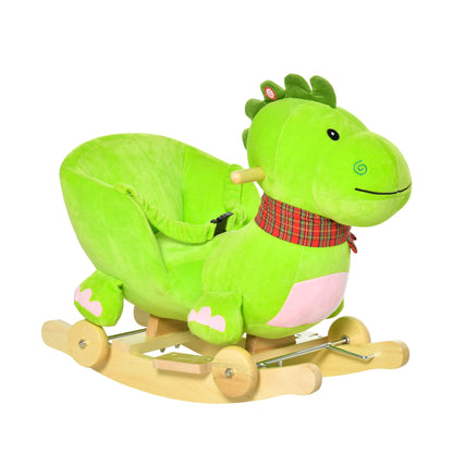 baby rocking horse Kids Interactive 2-in-1 Plush Ride-On Stroller Rocking Dinosaur With Nursery Song Rocking Horse 18+ months Rocking Horses Green  at Gallery Canada