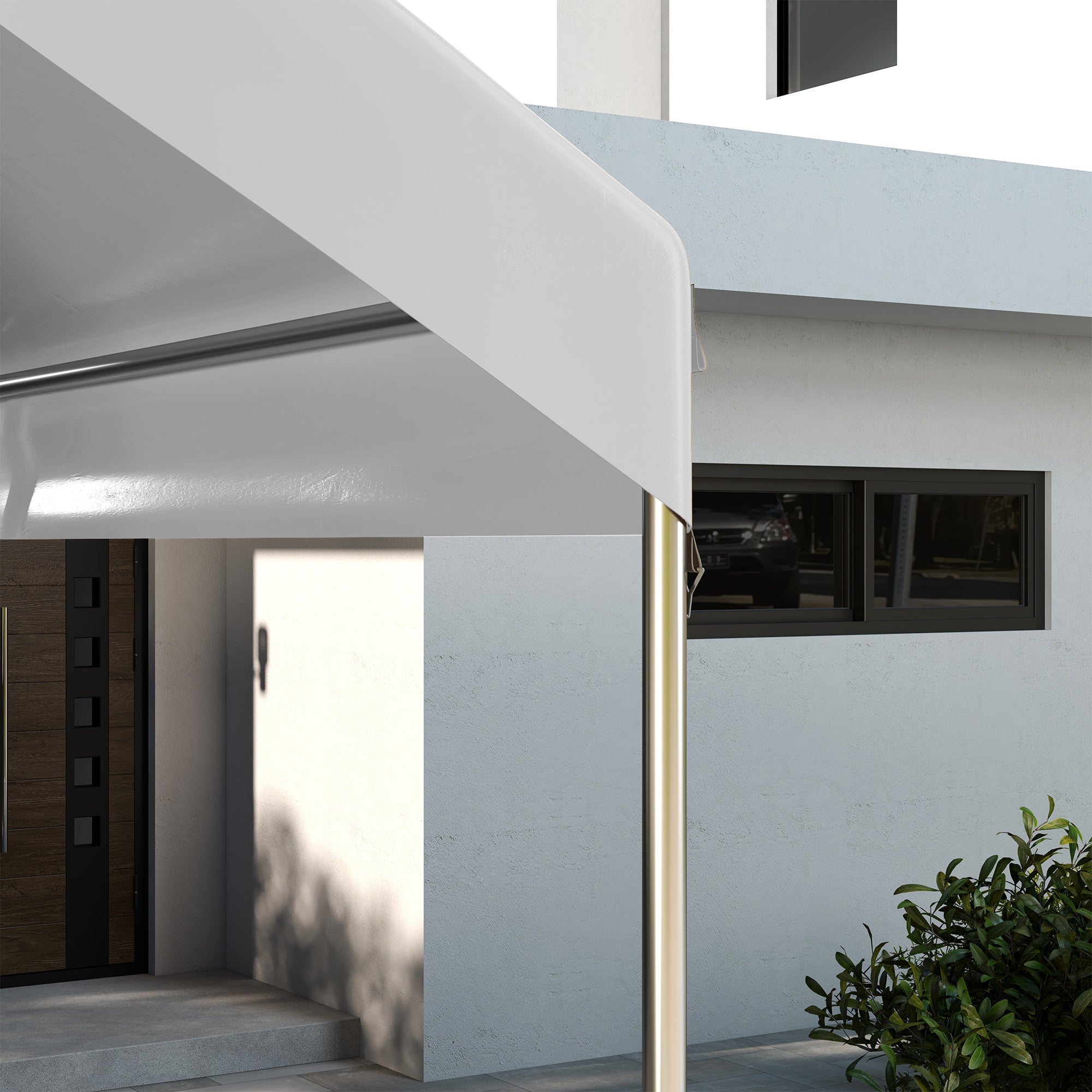 10 x 20ft Carport Replacement Canopy, UV Resistant Garage Car Cover with Ball Bungee Cords, White Gazebo Canopy Replacement at Gallery Canada