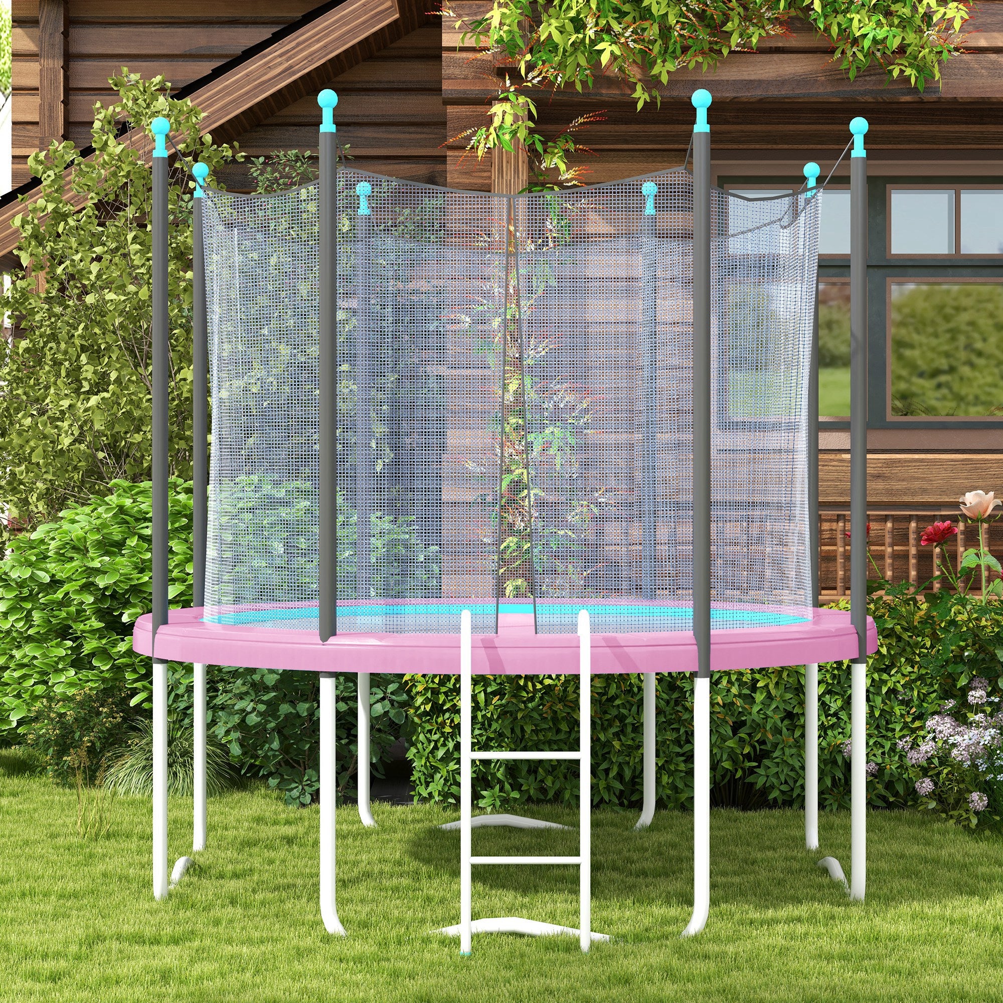 14FT Trampoline Spring Cover, Trampoline Pad Replacement, Waterproof and Tear-Resistant, All-Weather Trampoline Accessories, Pink Trampolines at Gallery Canada