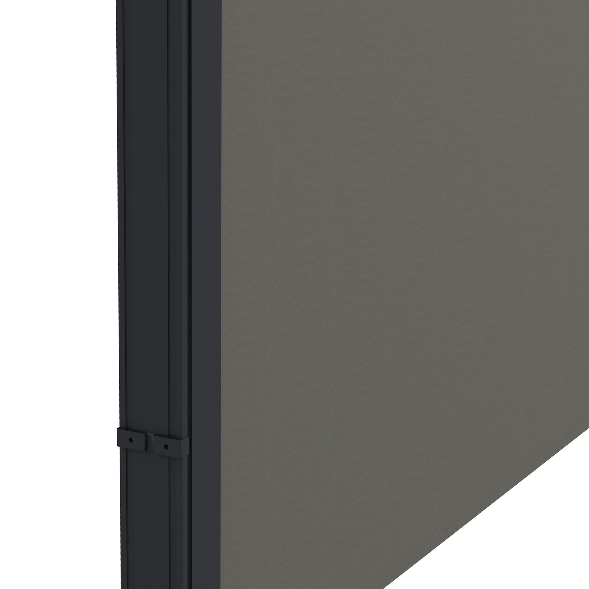 13' x 5' Retractable Side Awning, Outdoor Privacy Screen for Garden, Hot Tub, Balcony, Terrace, Pool, Dark Grey Side Awnings at Gallery Canada