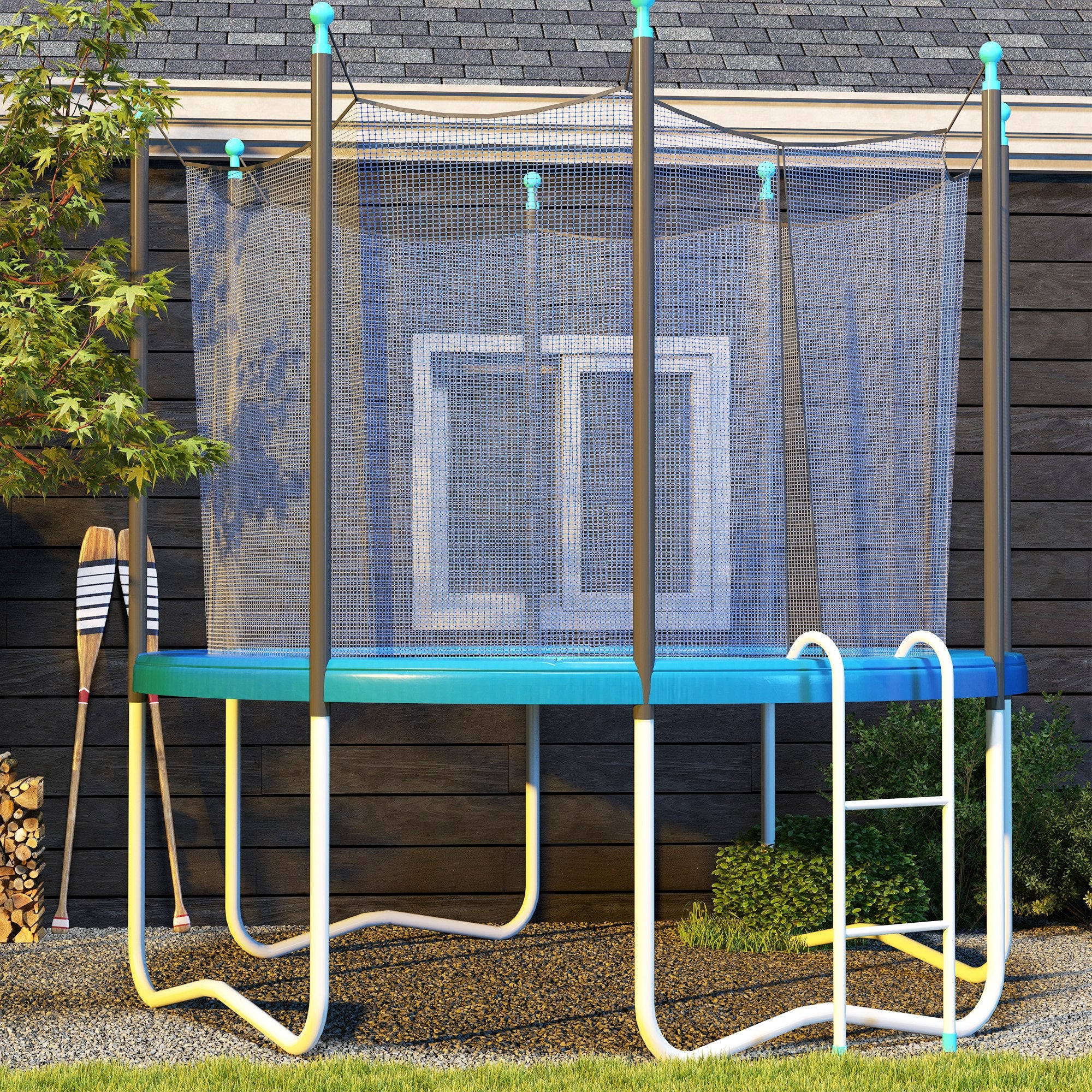 14ft Trampoline Replacement Pad Trampolining Replacement Jump Bounce Exercise GYM Pad Only Light Blue Trampolines at Gallery Canada