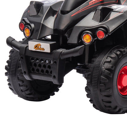 6V Kids ATV Quad w/ Music, Forward, for 2-6 Years, Black Electric Toy Cars   at Gallery Canada