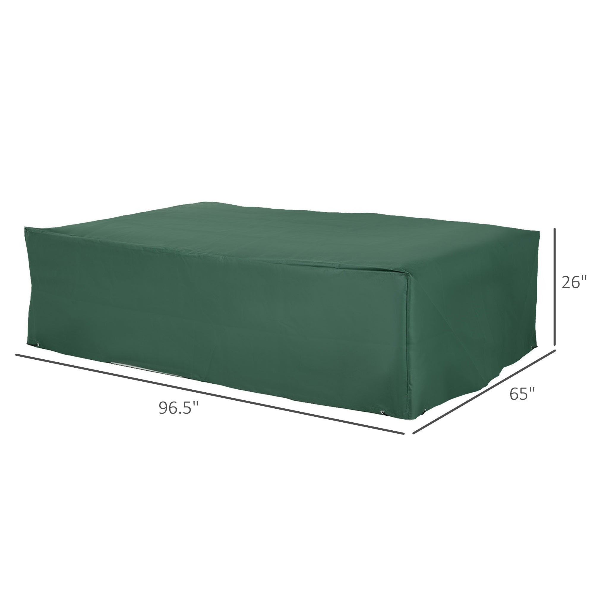 Patio Furniture Covers, Waterproof, Windproof and Anti-UV 300D Oxford Fabric Large Outdoor Furniture Cover for Outdoor Sectional Sofa Set, 97