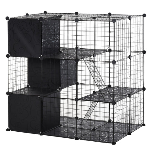 56 Panels Pet Playpen Small Animal Cage for Rabbit