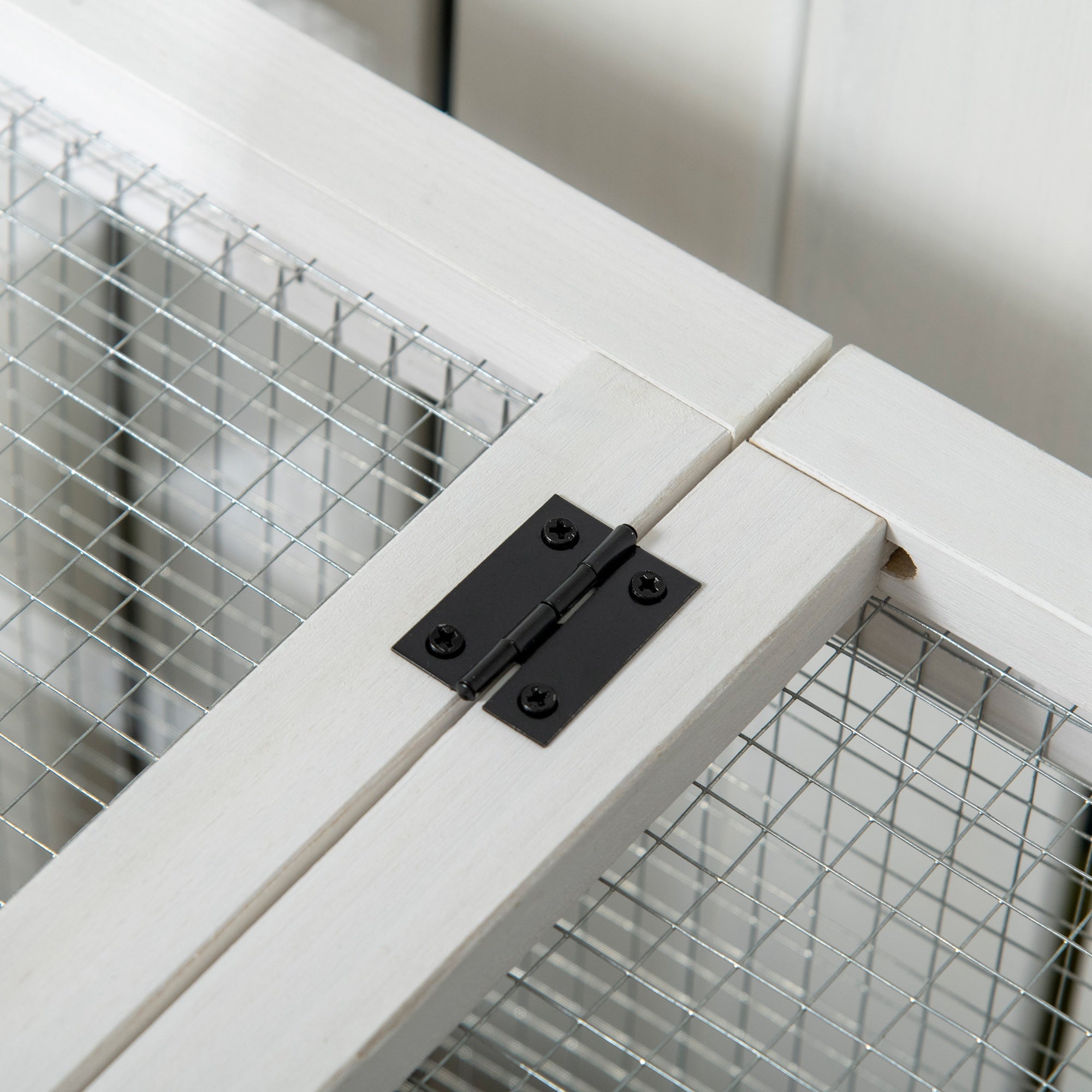 Rabbit Cage with Wheels, Ramp, Run, Tray for Indoor Outdoor, Suitable for Rabbit, Guinea Pig, Coffee Rabbit Hutch at Gallery Canada