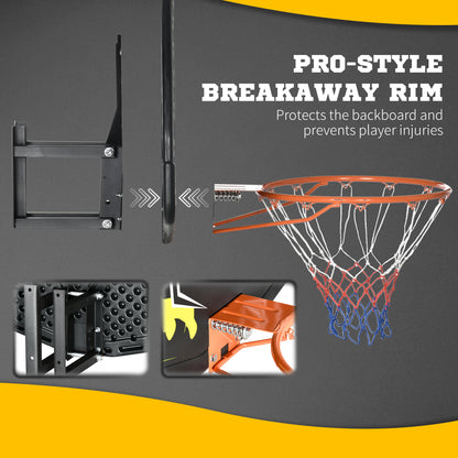 Wall Mounted Basketball Hoop, Mini Basketball Hoop and Backboard for Kids and Adults Basketball   at Gallery Canada