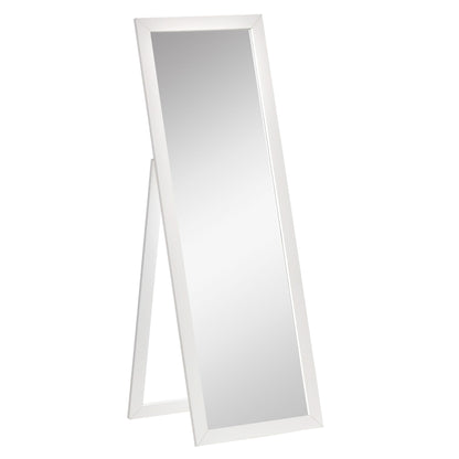 58" x 20" Full Length Mirror, Floor Standing Mirror, Rectangular Full Body Mirror for Bedroom, Living Room, White Full Length Mirrors White  at Gallery Canada