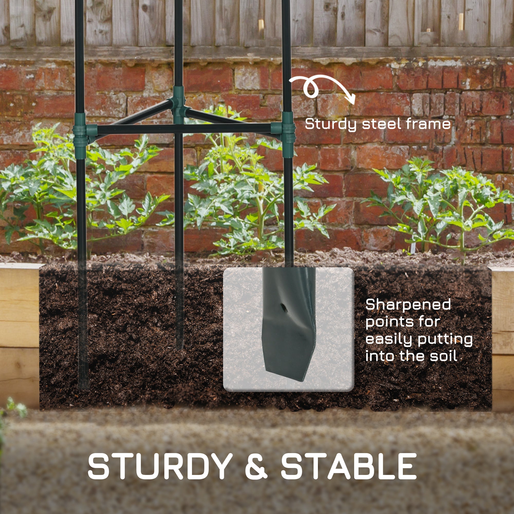 3 Pack Tomato Cage Set, 72 Inch DIY Tomato Plant Support Trellis, Tomato Trellis for Climbing Vegetables, Flowers and Fruits, Dark Green Plant Stands at Gallery Canada
