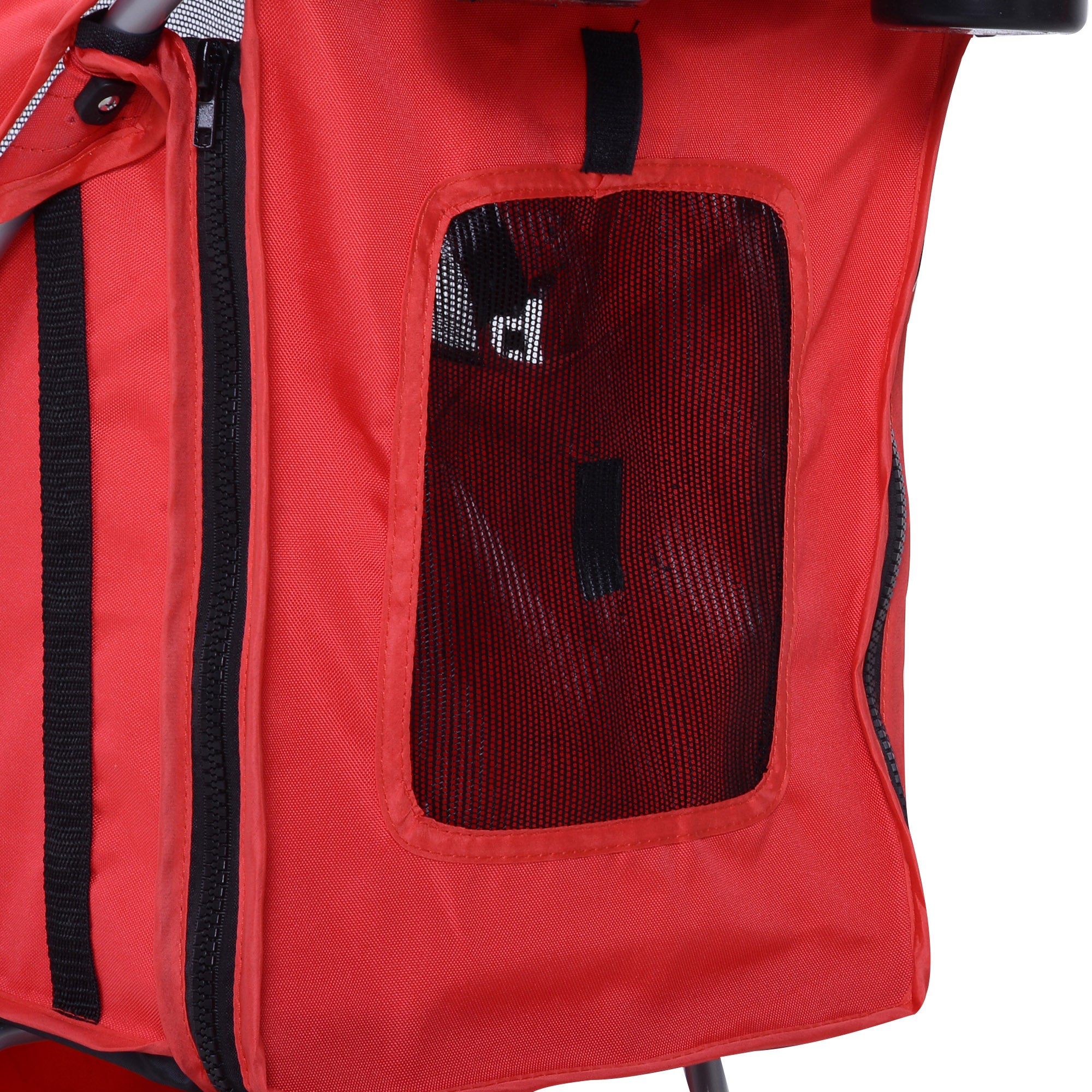 Pet Stroller Foldable Carrier for Cat, Dog and More 4 Wheels Travel Jogger with Cup Holder, Storage Basket, 360 ° swiveling front wheels, Easy Fold, Red Dog Bike Trailers & Strollers at Gallery Canada