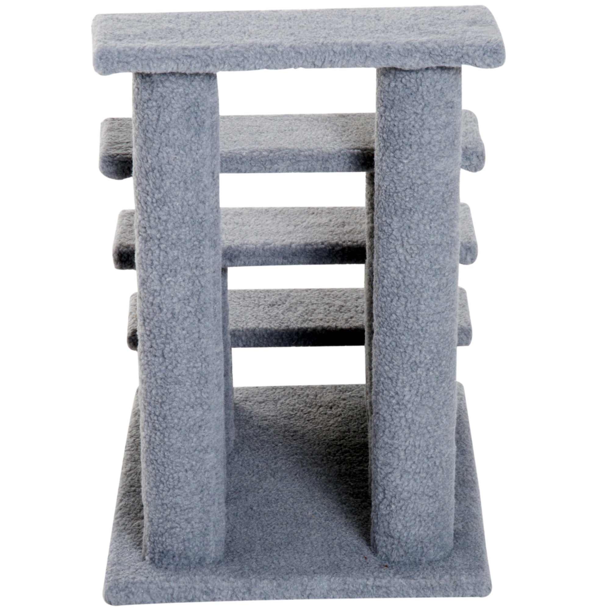 4-Step Multi-Level Carpeted Cat Scratching Post Pet Stairs, Grey Cat Stairs at Gallery Canada