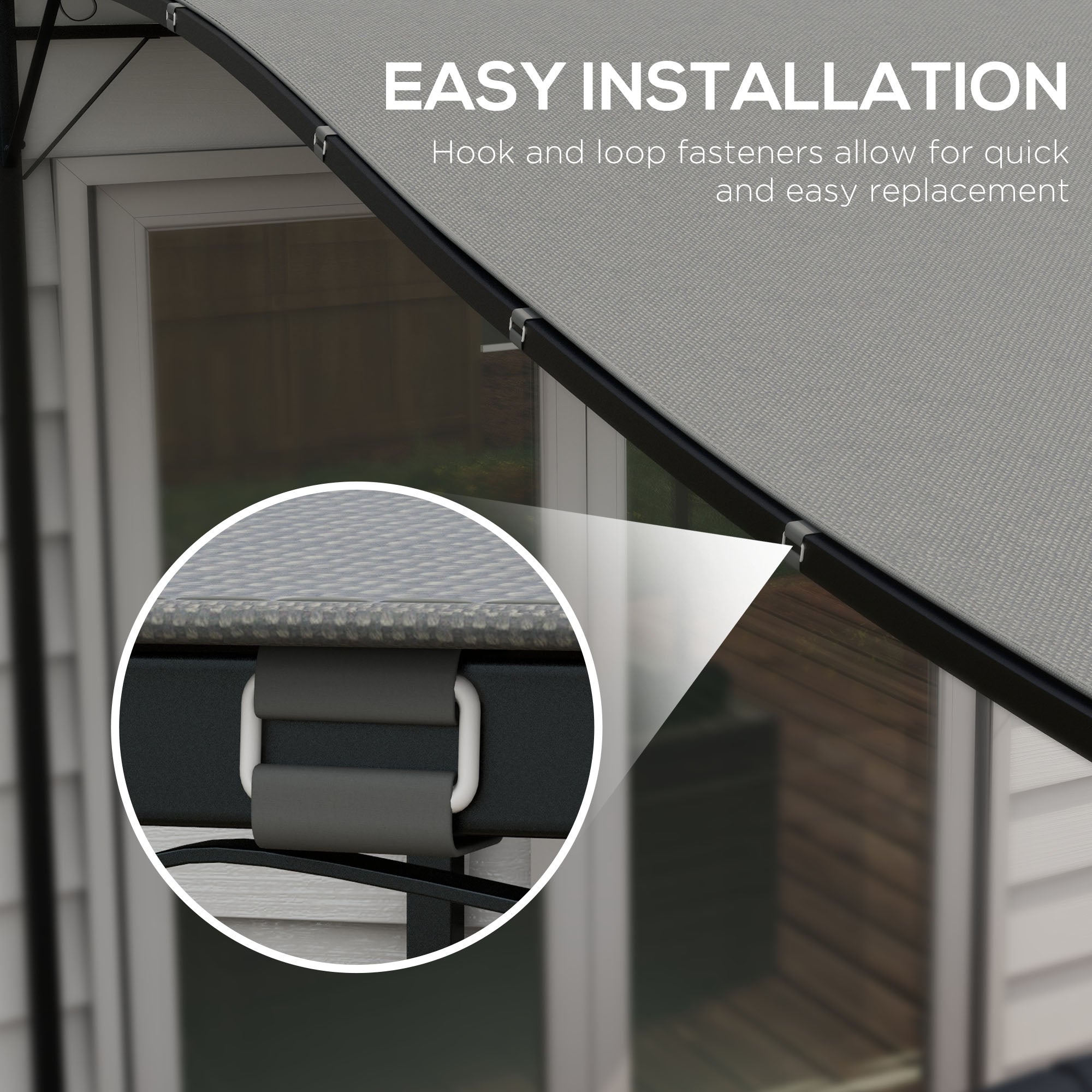 Canopy Replacement, Pergola Shade Cover for 10' x 10' Pergola (Outsunny 84C-038 Series), Dark Grey Gazebo Canopy Replacement at Gallery Canada