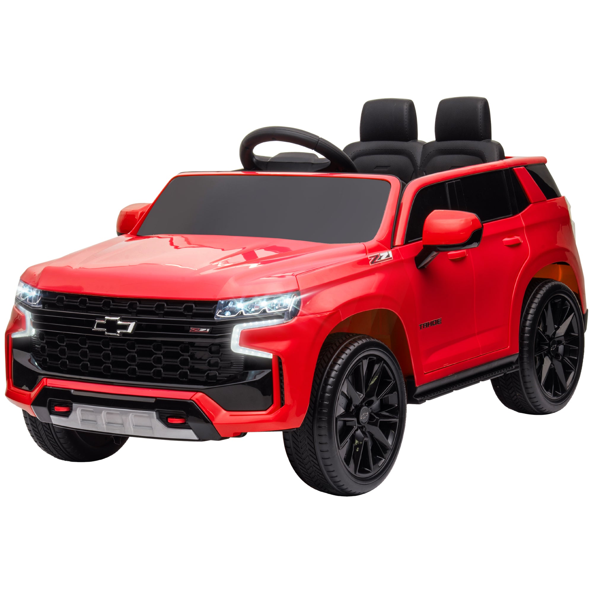 12V Licensed Chevrolet TAHOE Ride On Car with Remote Control for 3-6 Years Old, Red Electric Toy Cars   at Gallery Canada