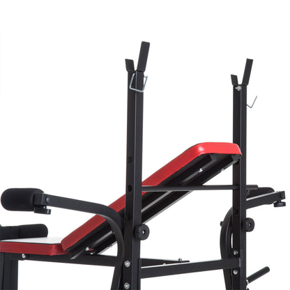 Multifunctional Adjustable Weight Bench with Leg Developer and Barbell Rack for Home Gym, Multi Colour Weight Benches   at Gallery Canada