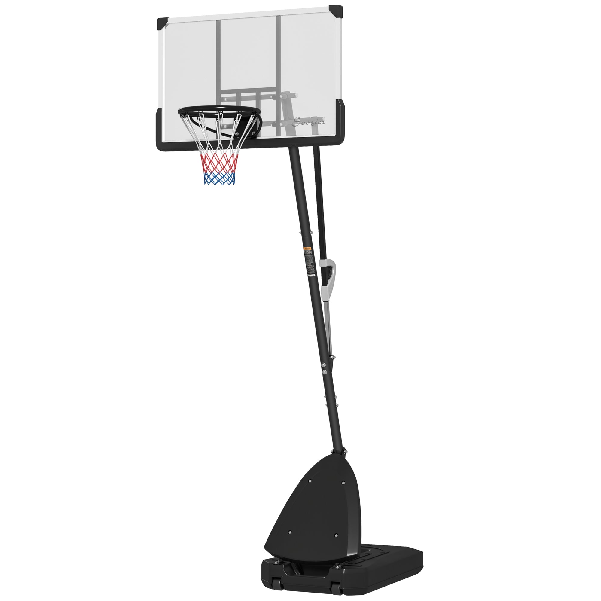 Basketball Hoop Outdoor, 5-10ft Portable Basketball Goal with 44