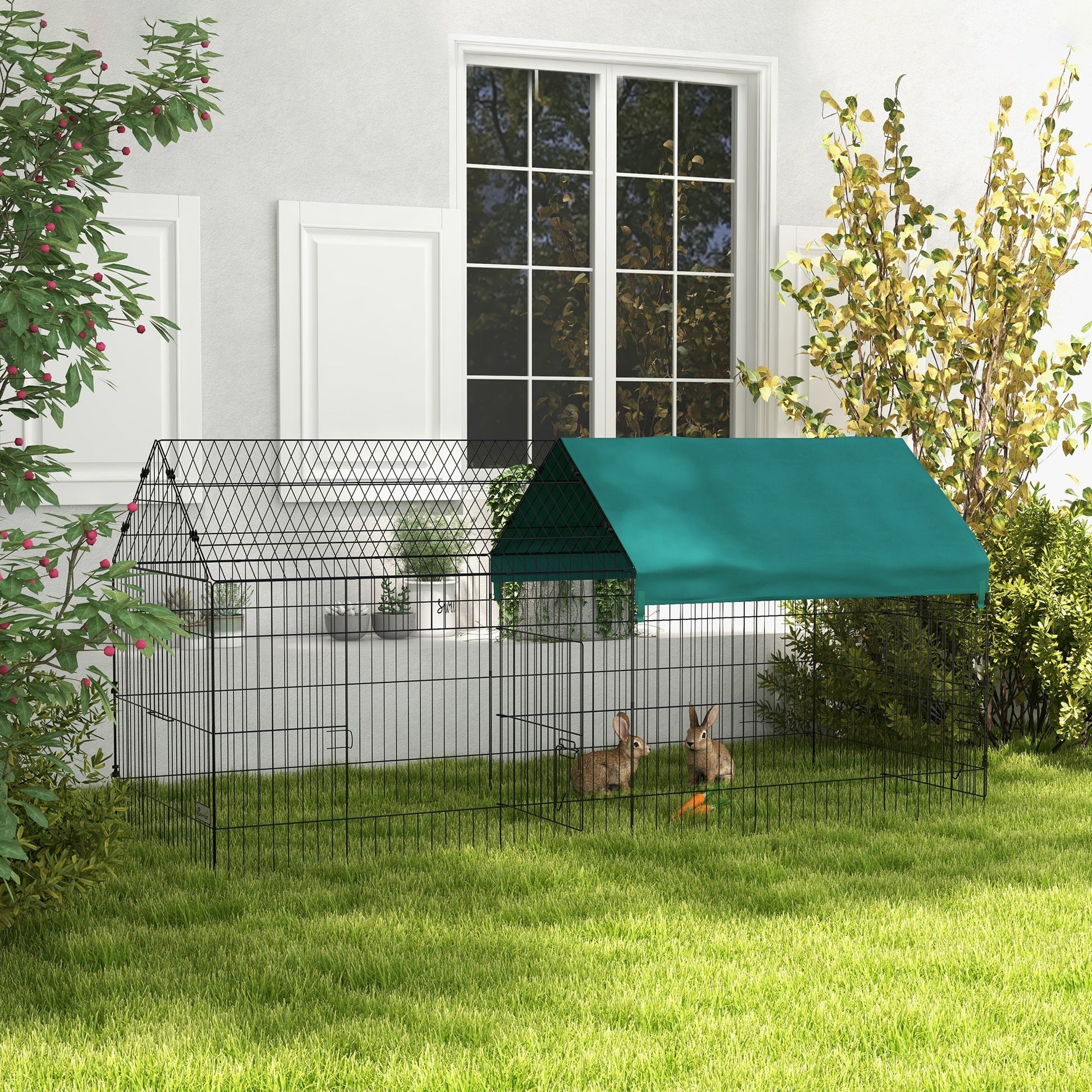 87" Small Animal Cage with Roof, Indoor/Outdoor Use, for Chicken, Rabbits, Chinchillas, Green Houses & Habitats   at Gallery Canada