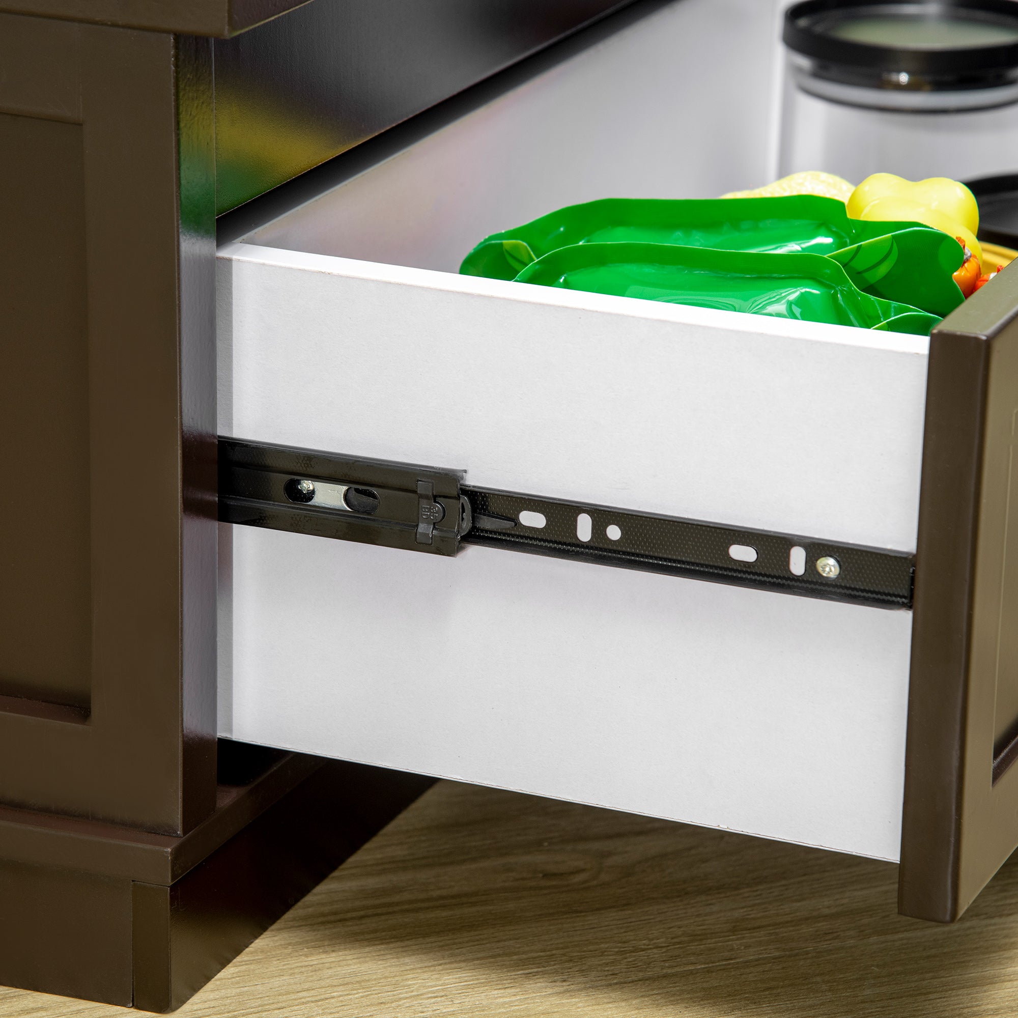 Elevated Dog Bowls with Storage Drawer for Large Dogs, Coffee Dog Bowls at Gallery Canada