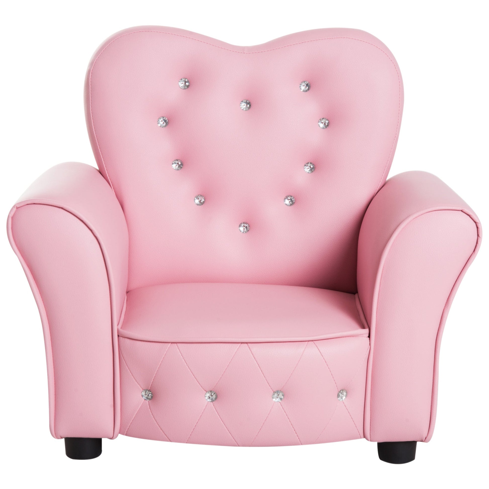 Kids Mini Princess Sofa Toddler Chair Children Upholstered Tufted Armchair Activity Couch Reclining Seat Boys Girls Furniture Pink Kids Chairs & Seating   at Gallery Canada