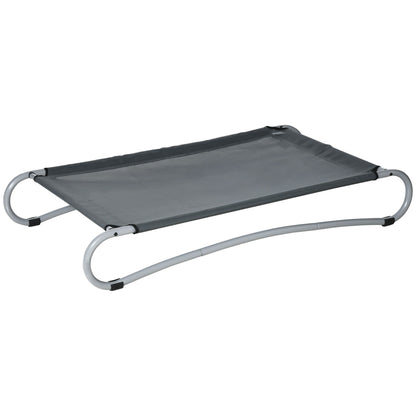 Elevated Dog Bed, Pet Cot, Steel Frame and Breathable Mesh Surface, for Extra Large Dogs, Indoor or Outdoor Use, Grey Elevated Dog Beds   at Gallery Canada