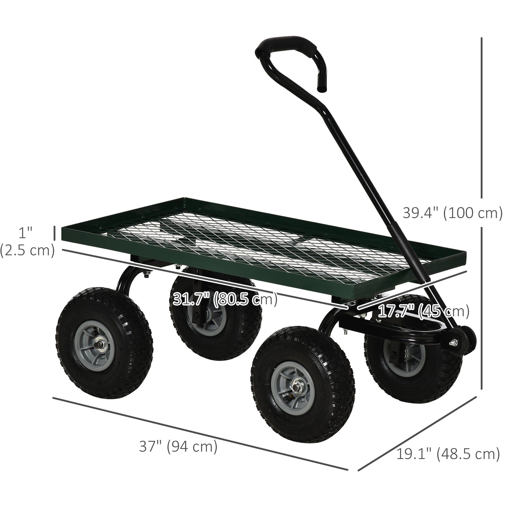 Heavy Duty Garden Wagon Cart with 10