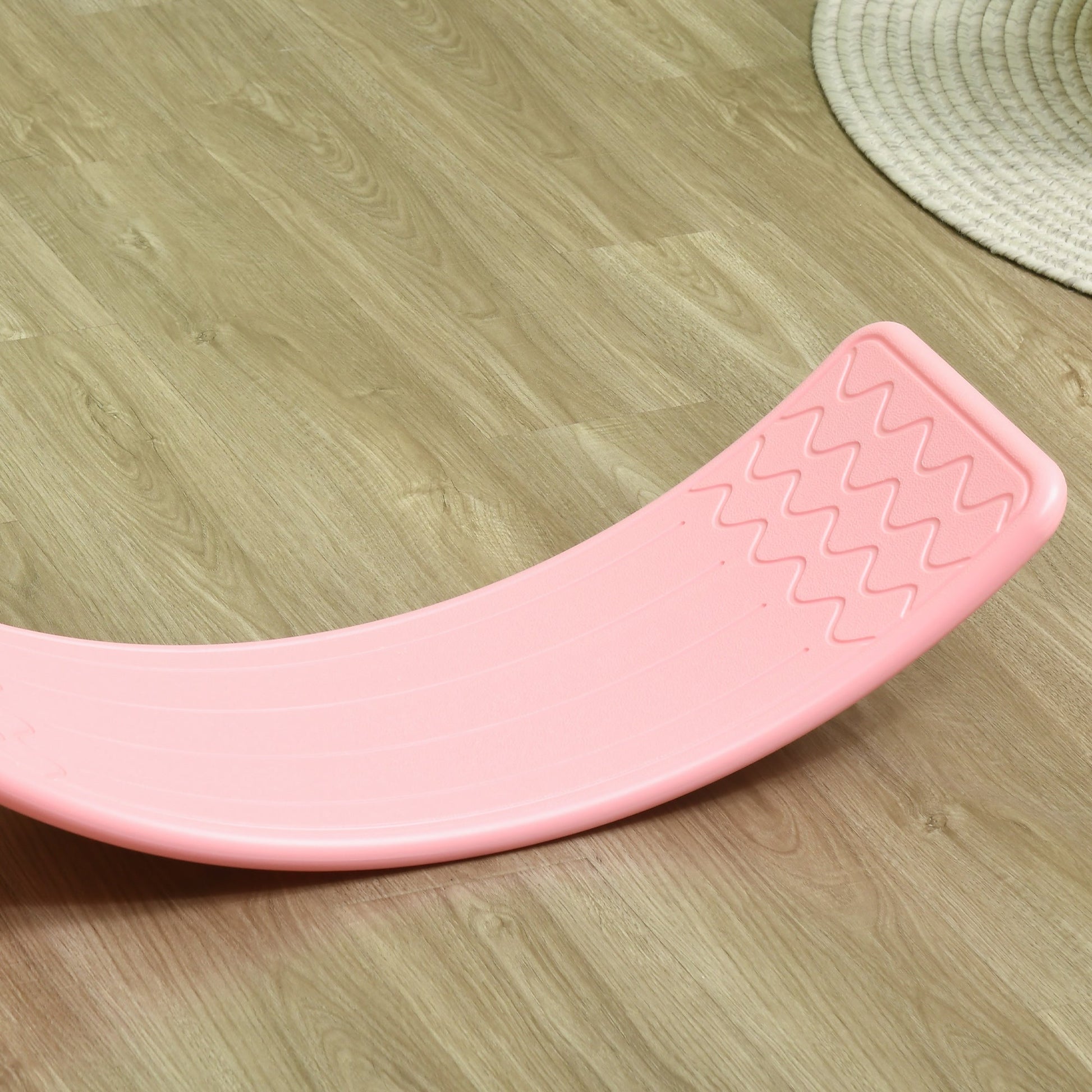 32.3" Balance Board, Wobble Board Kids Curvy Rocker Board, Ended Preschool Learning Montessori Waldorf Toy, Pink Baby Gym & Playmats   at Gallery Canada