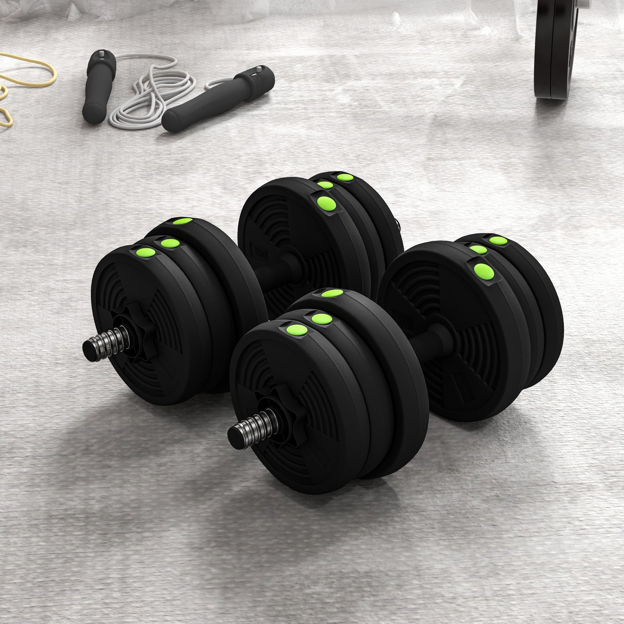44LBS 2-in-1 Adjustable Barbell &; Dumbbells Set, Weights Set with Non-slip Handles for Men and Women Home Gym Training Dumbbells & Barbells at Gallery Canada