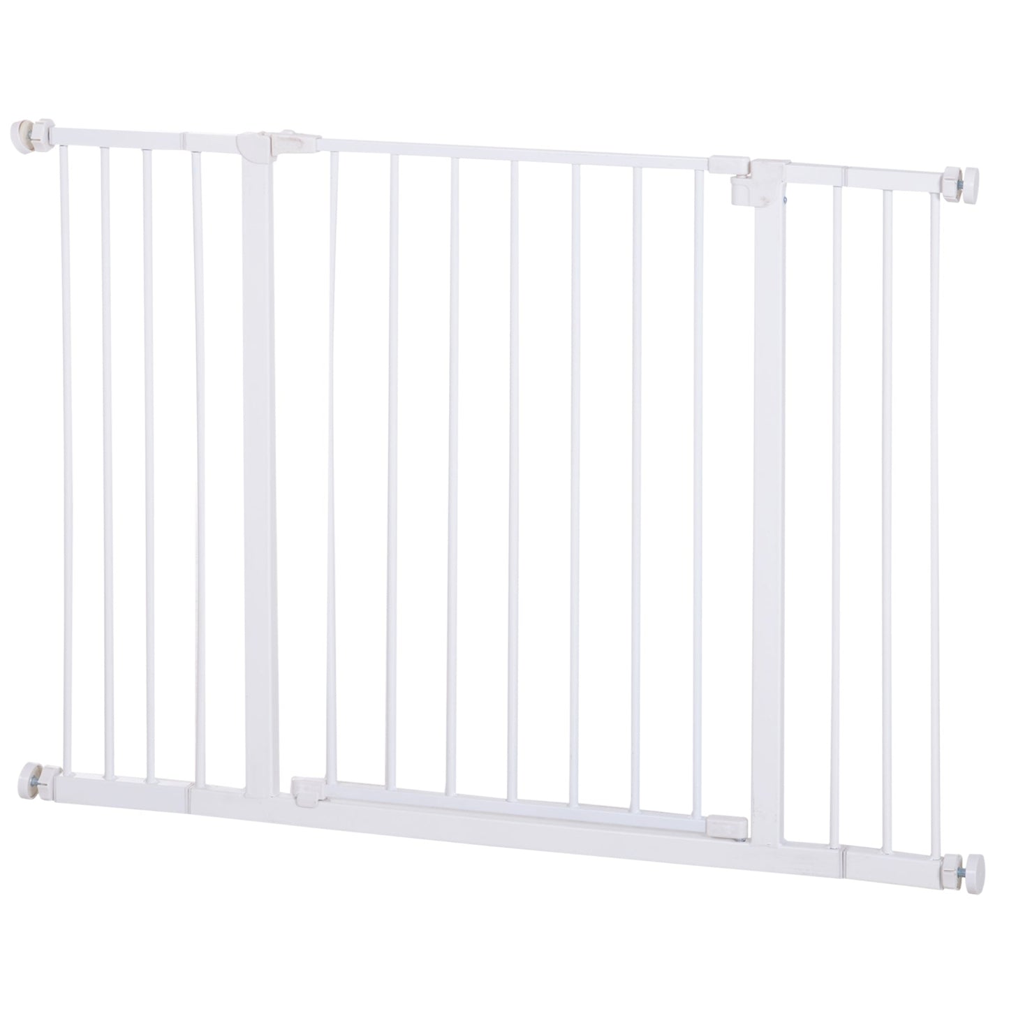 Pressure Fit Dog Gate Pet Barrier for stairs doorway, 29.9''- 42.1'' Width White Houses, Kennels & Pens White  at Gallery Canada