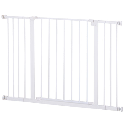 Pressure Fit Dog Gate Pet Barrier for stairs doorway, 29.9''- 42.1'' Width White Houses, Kennels & Pens White  at Gallery Canada